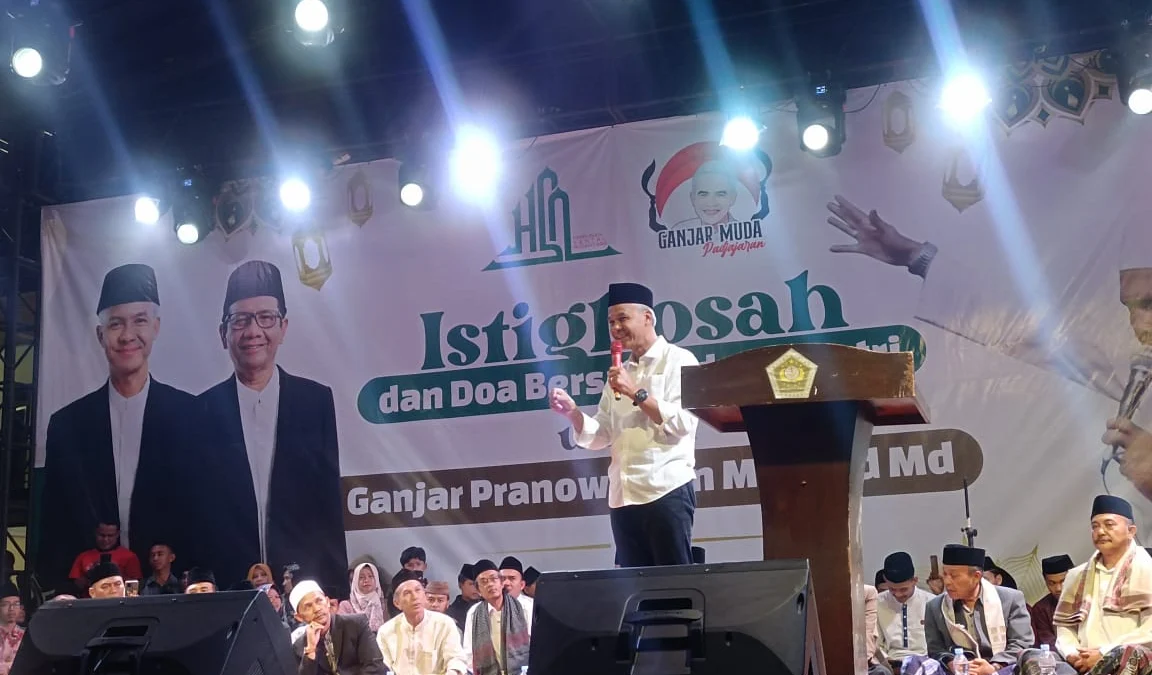 Ganjar Pranowo mengunjungi Ponpes Fauzan di Kabupaten Garut