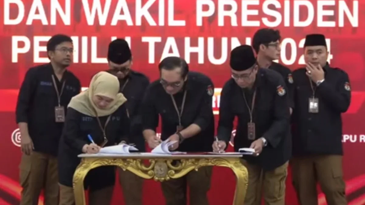 Rapat Pleno Penetapan Pemenang Pilpres 2024 yang dilakukan Komisi Pemilihan Umum Republik Indonesia