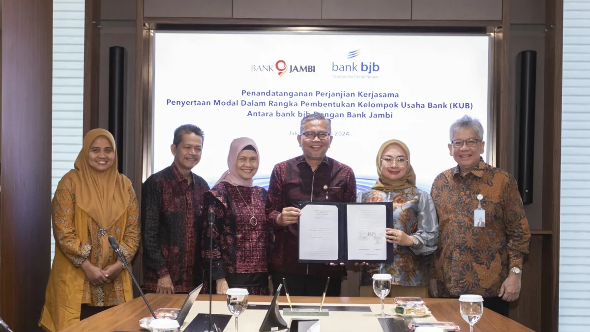 bank bjb membuat kerjasama penyertaan modal dengan Bank Jambi