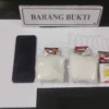 Barang bukti sabu-sabu yang berhasil diamankan Lapas Kelas IIB Garut