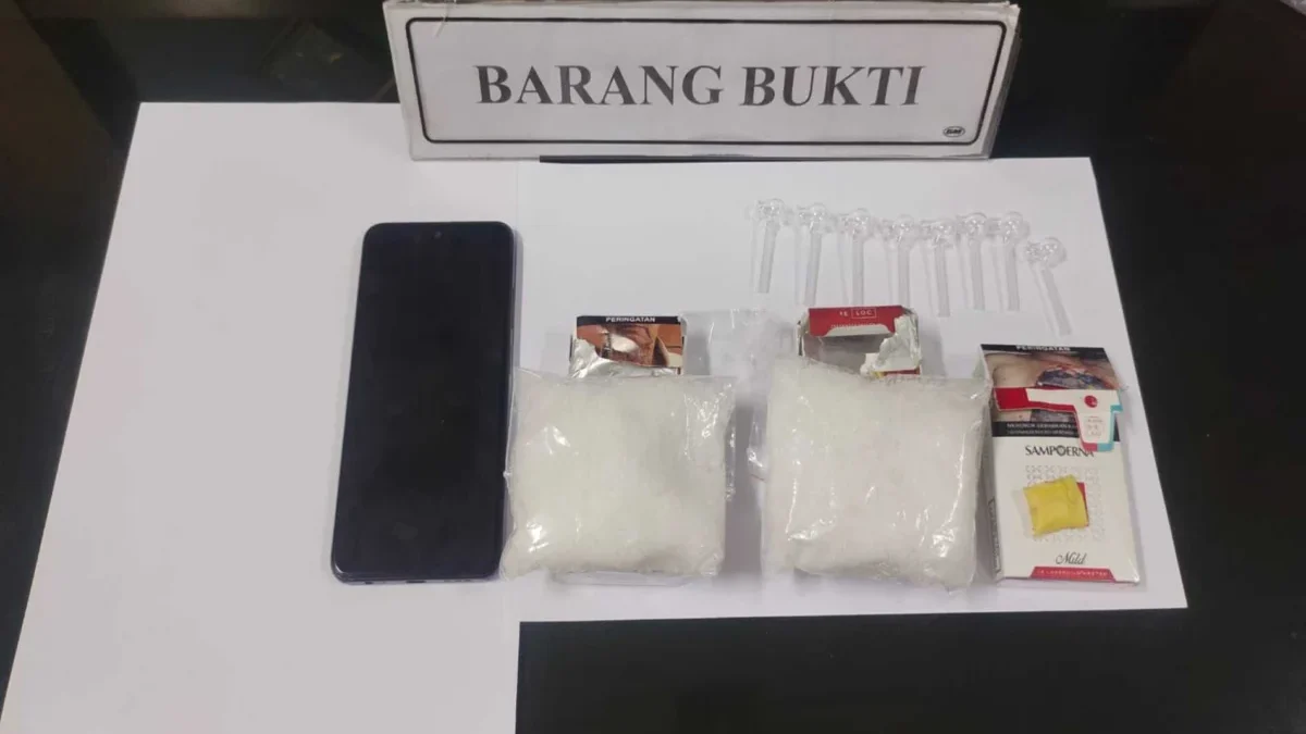 Barang bukti sabu-sabu yang berhasil diamankan Lapas Kelas IIB Garut