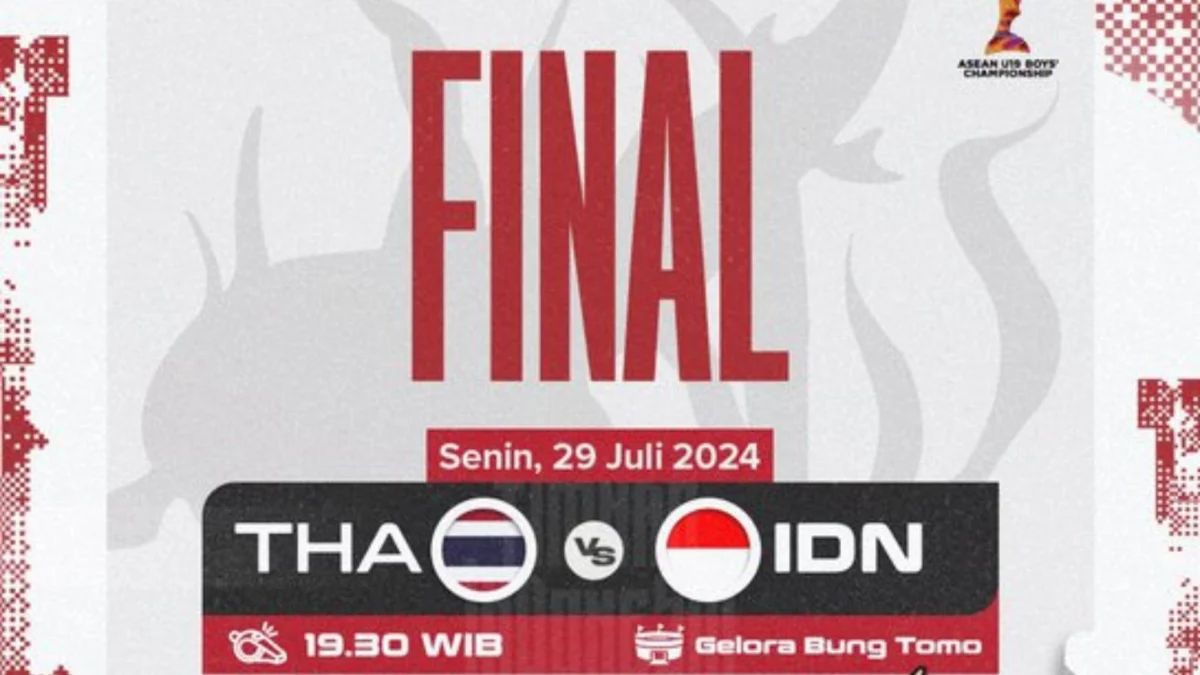 Jadwal Live Streaming Timnas Indonesia U-19 vs Thailand U-19, Final Piala AFF U-19 2024