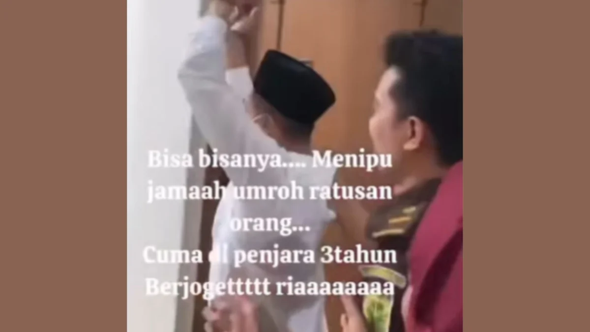 Penipu Jamaah Umroh Rp4,9 Miliar Divonis 3 Tahun Penjara, Pelaku Malah Berjoget Usai Sidang