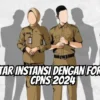 Ini Daftar Instansi dengan Formasi CPNS 2024, Cek Referensinya di Sini!