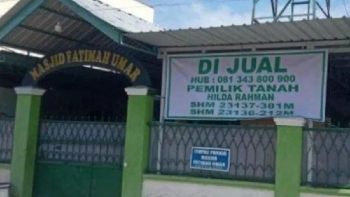 Bikin Heboh di Makasar, Mesjid Fatimah Umar Dijual Rp2,5 M Oleh Pemiliknya