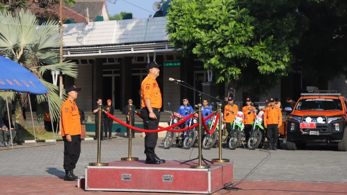 Pj Bupati Garut memimpin apel kesiapsiagaan kekeringan (dok diskominfo Garut)