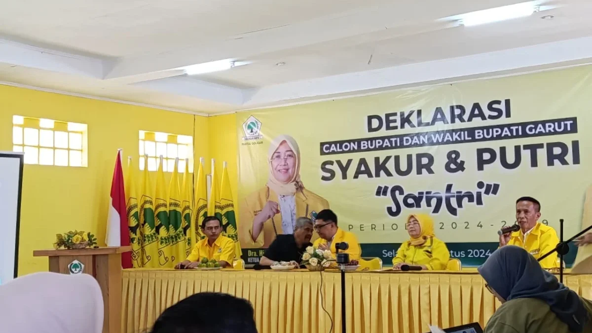 Deklarasi Syakur Putri di DPD Golkar Garut