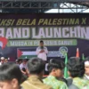 Ribuan jemaah Persatuan Islam (Persis) Kabupaten Garut, menggelar aksi bela palestina