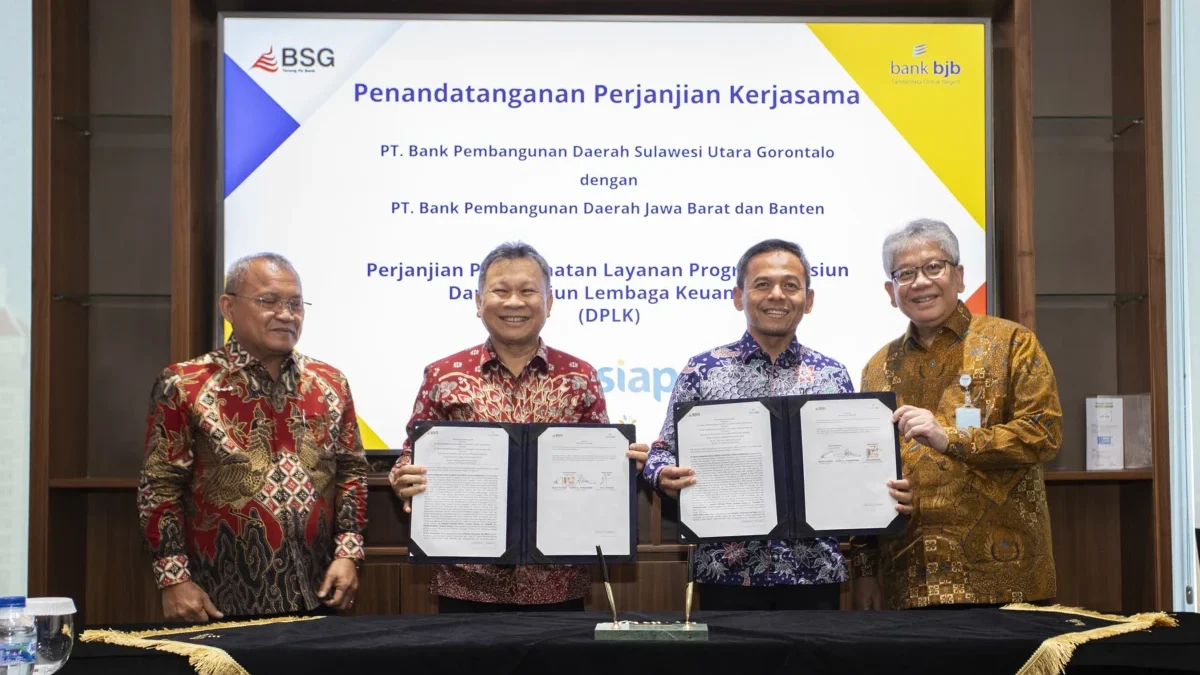 bank bjb menandatangani Perjanjian Kerja Sama (PKS) Pemanfaatan Layanan Program Pensiun Melalui DPLK untuk Peg