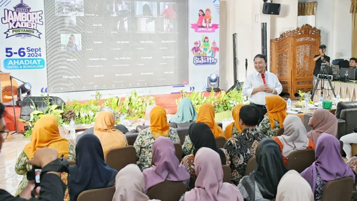 Sekretaris Daerah Provinsi Jawa Barat Herman Suryatman membuka Jambore Kader Posyandu Tingkat Provinsi Jabar d