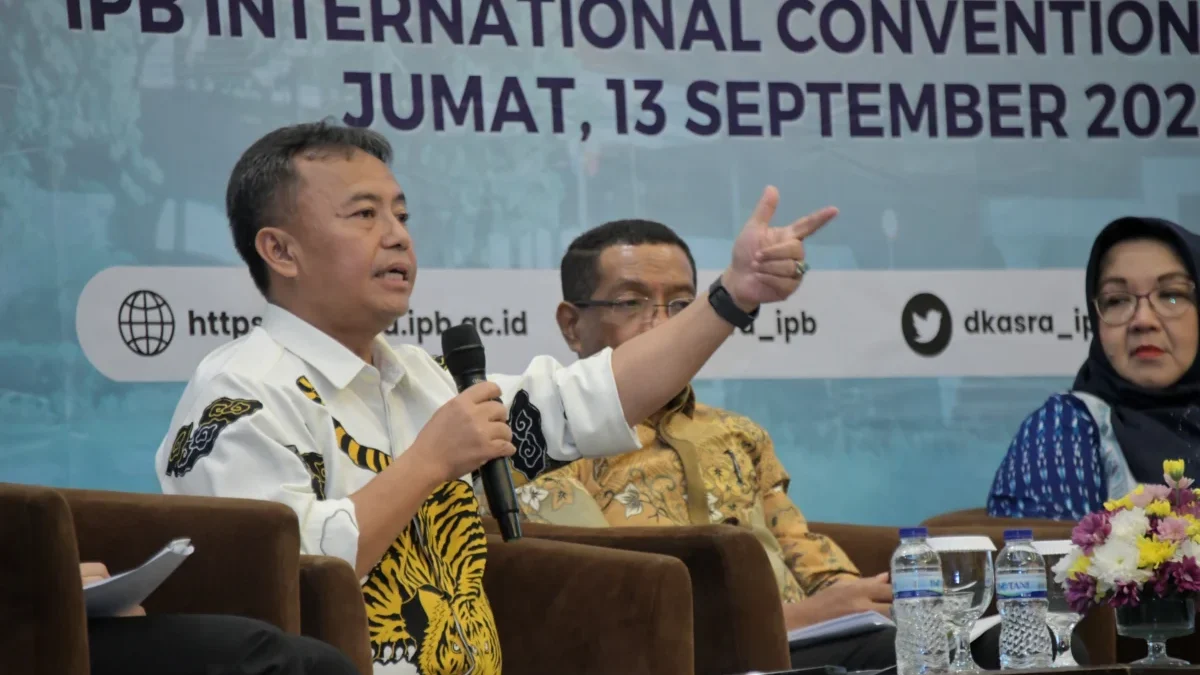 Sekda Jabar Herman Suryatman saat menjadi narasumber The 45th IPB Strategic Talks dengan tema \'Pendidikan Kara