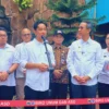 Wakil Presiden RI terpilih, Gibran Rakabuming Raka, hadir dalam uji coba program makan siang bergizi gratis di