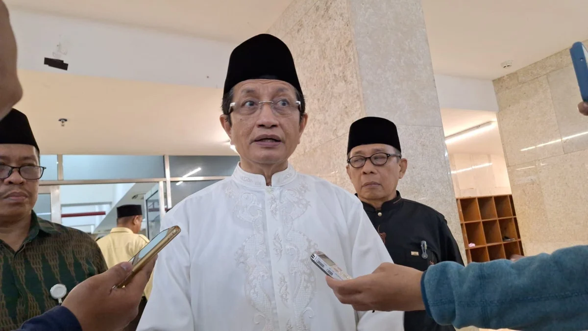 Menteri Agama RI, Nasaruddin Umar di Masjid Istiqlal, Jakarta, Jumat 1 November 2024.-Anisha Aprilia-