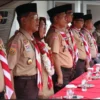 Tim Pokja Pengembangan Pembinaan Kepramukaan Kanwil Kemenhumham Jawa Barat melakukan monev di Lapas Garut, dii