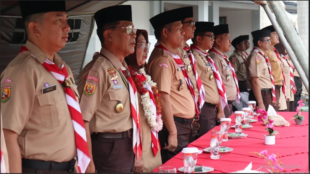 Tim Pokja Pengembangan Pembinaan Kepramukaan Kanwil Kemenhumham Jawa Barat melakukan monev di Lapas Garut, dii