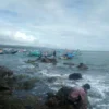 Pantai Jayanti di Cidaun, Kabupaten Cianjur (Pepen/Radar Garut)