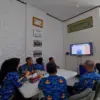 Bidang Kehumasan Lapas Kelas IIA Garut mengikuti zoom meeting