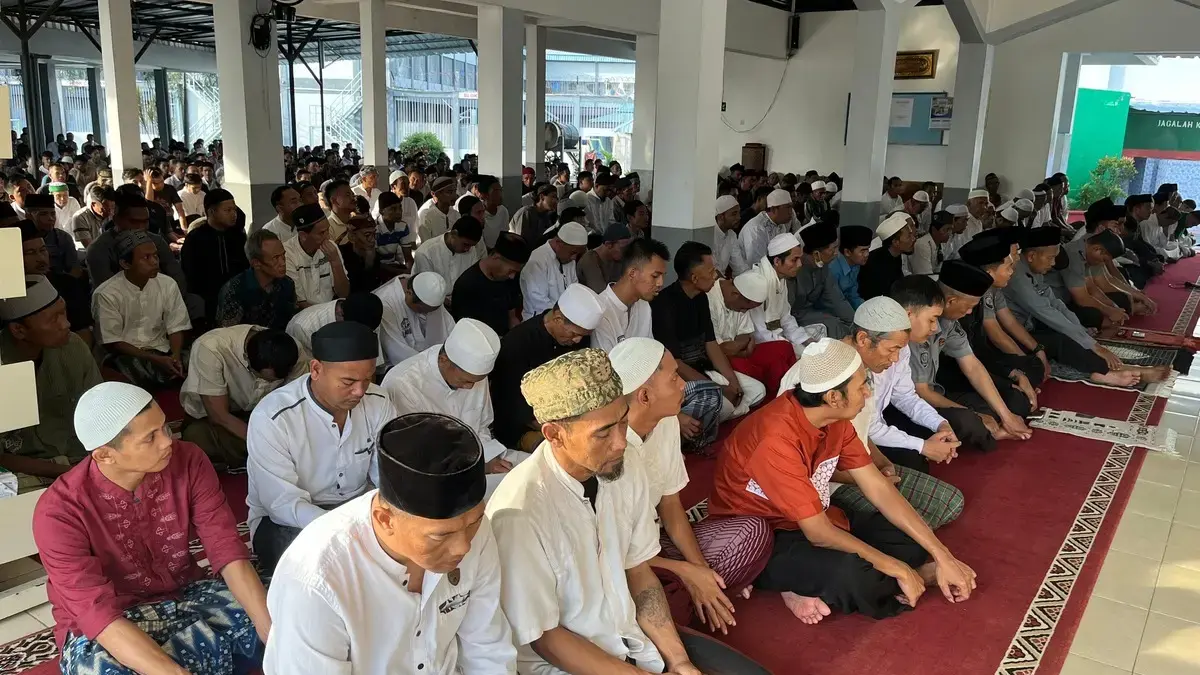 salat ied di Lapas Garut