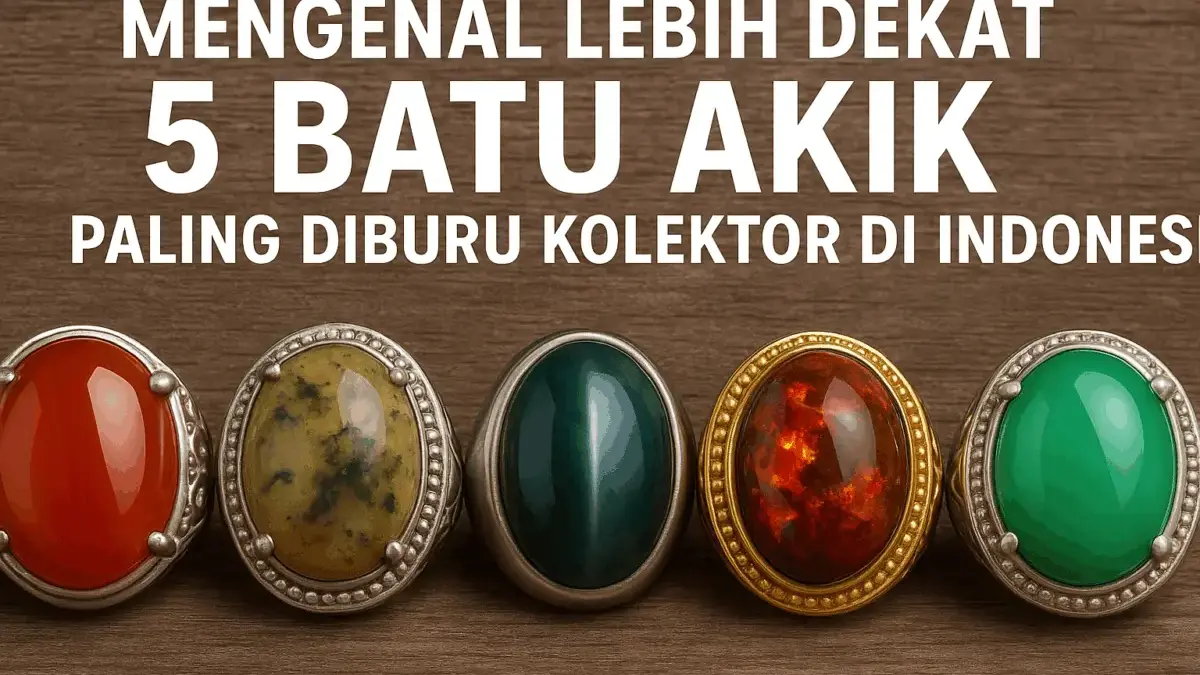 Mengenal Lebih Dekat 5 Batu Akik Paling Diburu Kolektor di Indonesia