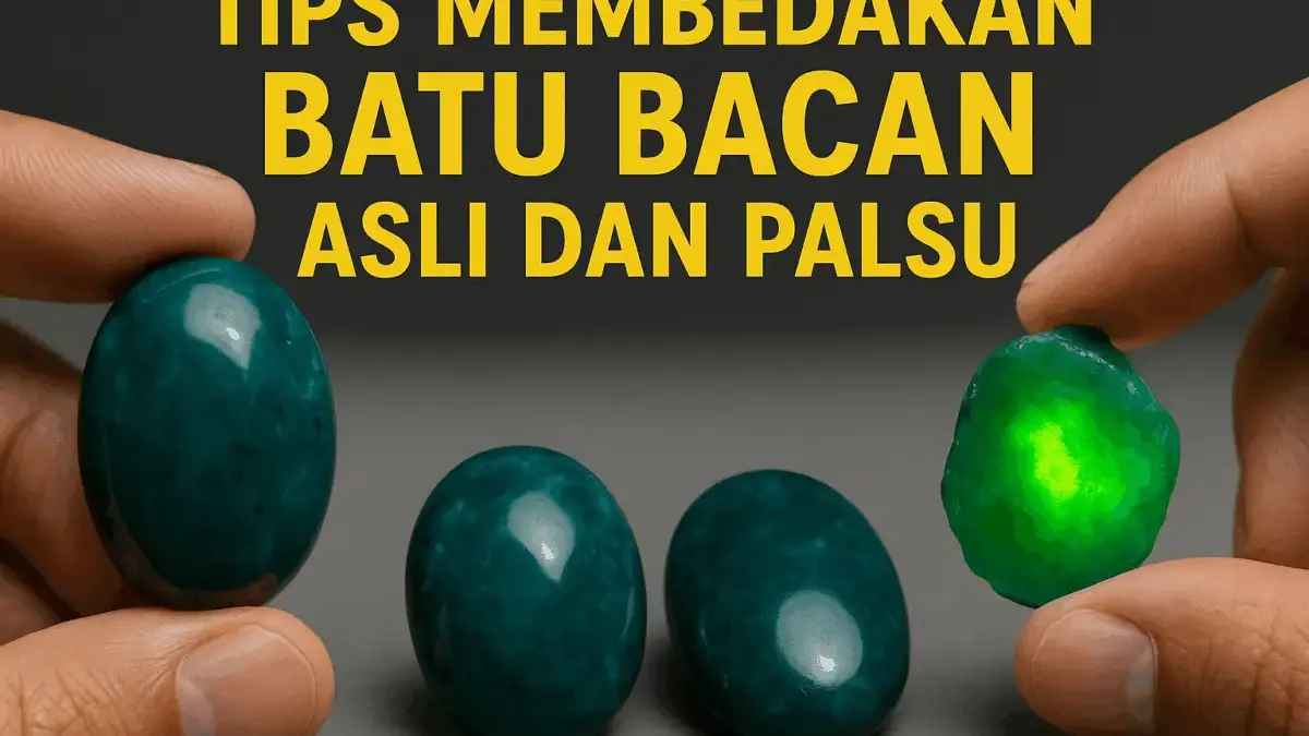tips membedakan batu bacan asli dan palsu