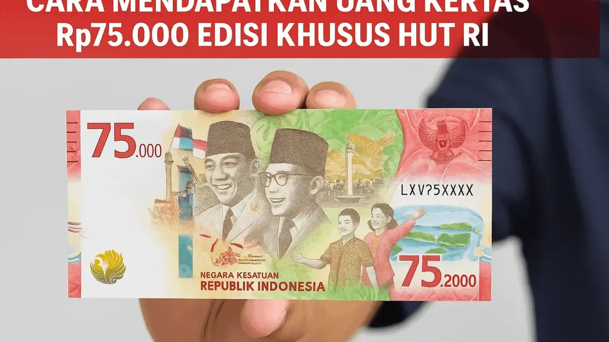 Cara Mendapatkan Uang Kertas Rp75.000 Edisi Khusus HUT RI