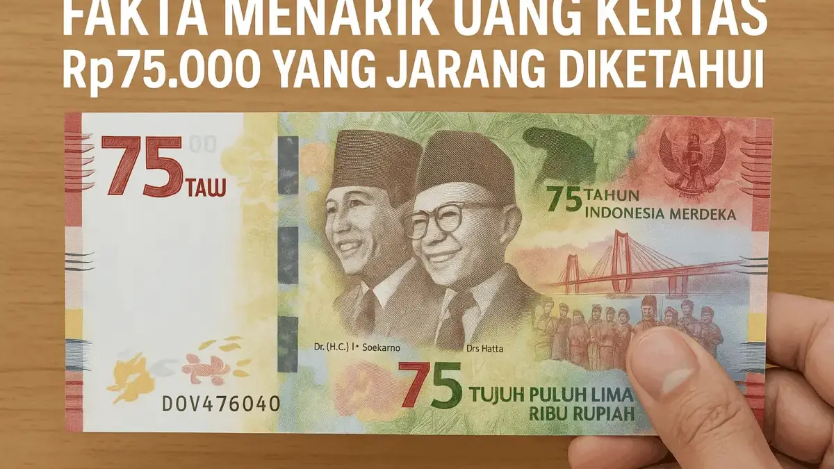Fakta Menarik Uang Kertas Rp75.000 yang Jarang Diketahui