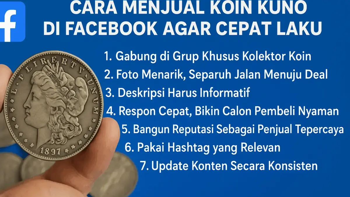 Cara Menjual Koin Kuno di Facebook Agar Cepat Laku