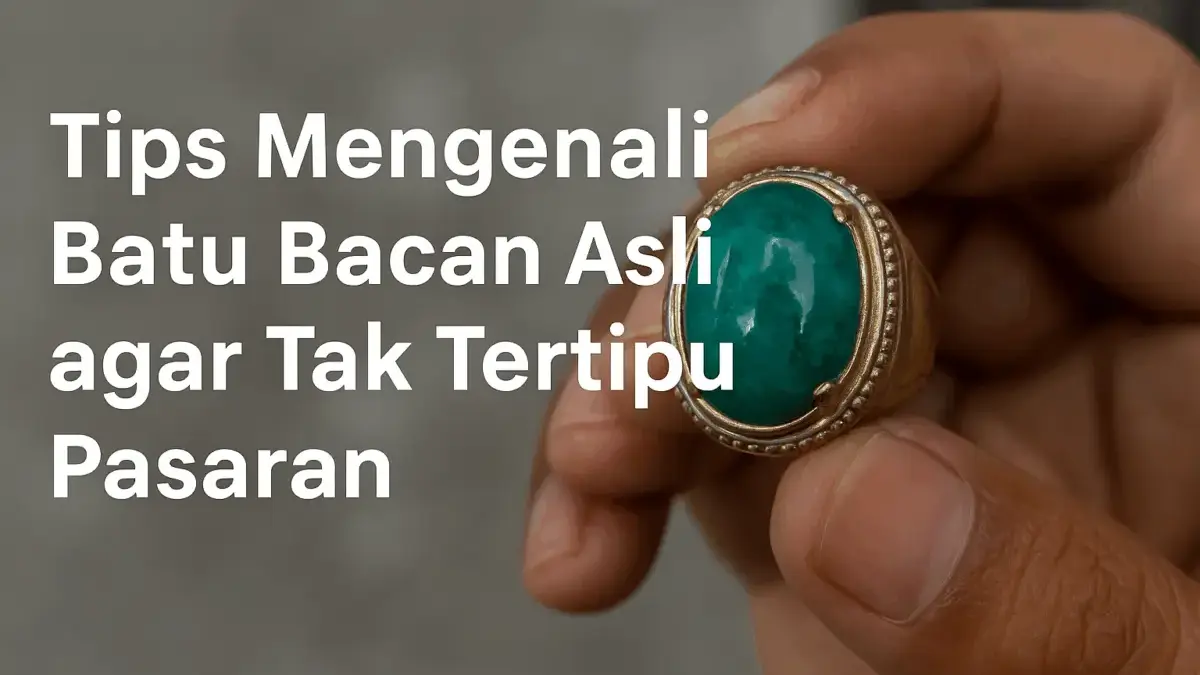 Tips Mengenali Batu Bacan Asli agar Tak Tertipu Pasaran