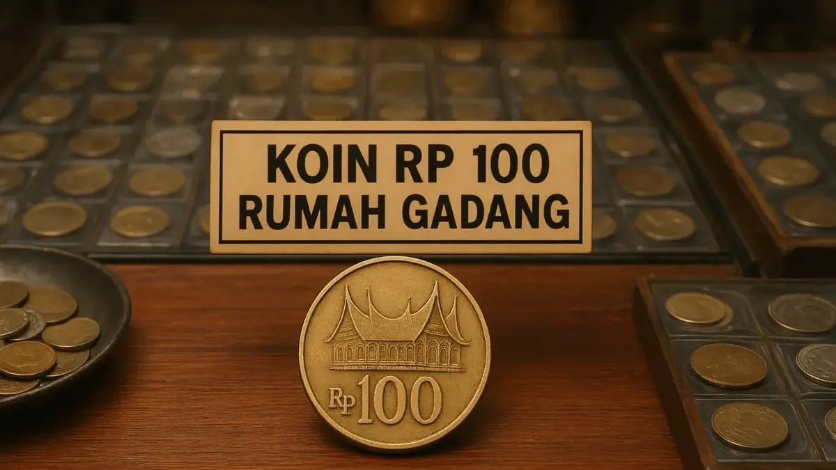 Koin Rp 100 Bergambar Rumah Gadang Dari Alat Tukar Jadi Koleksi Bernilai ( AI )