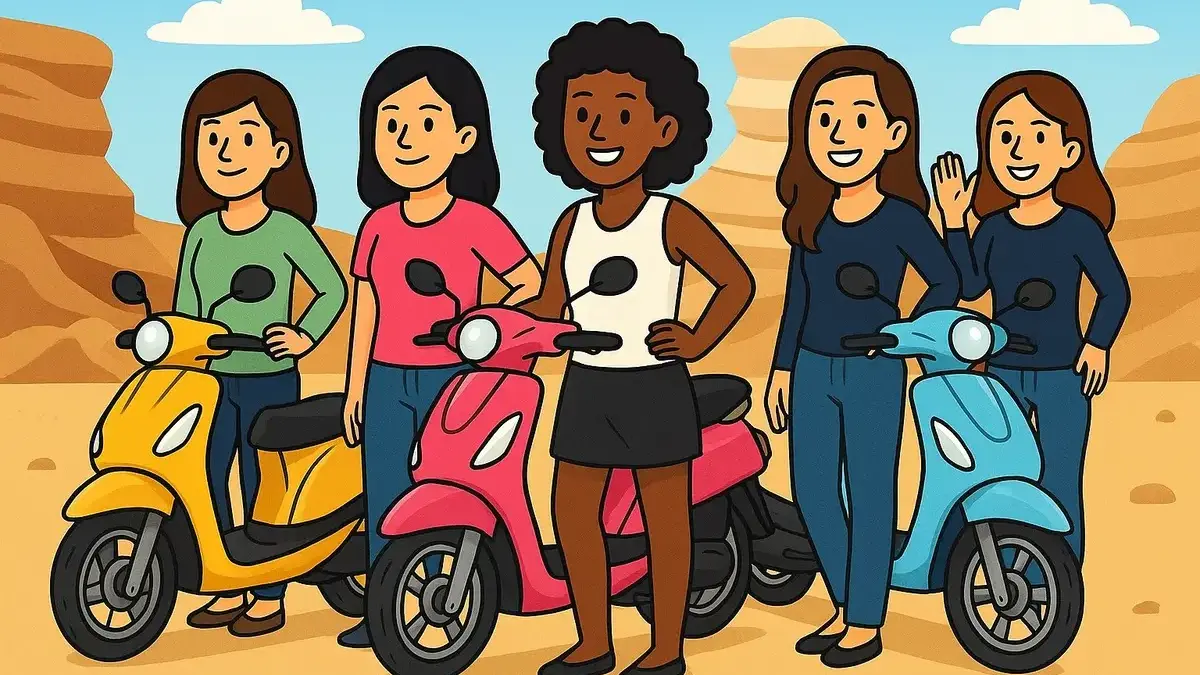 ilustrasi motor skutik (AI)
