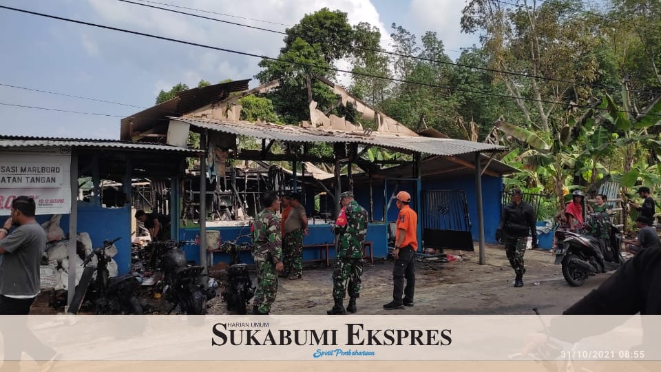 Ruko Milik Anggota TNI Terbakar