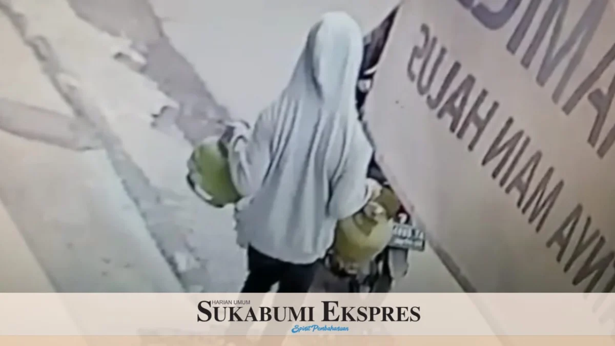 Aksi Pencurian Tabung LPG Terekam Kamera CCTV