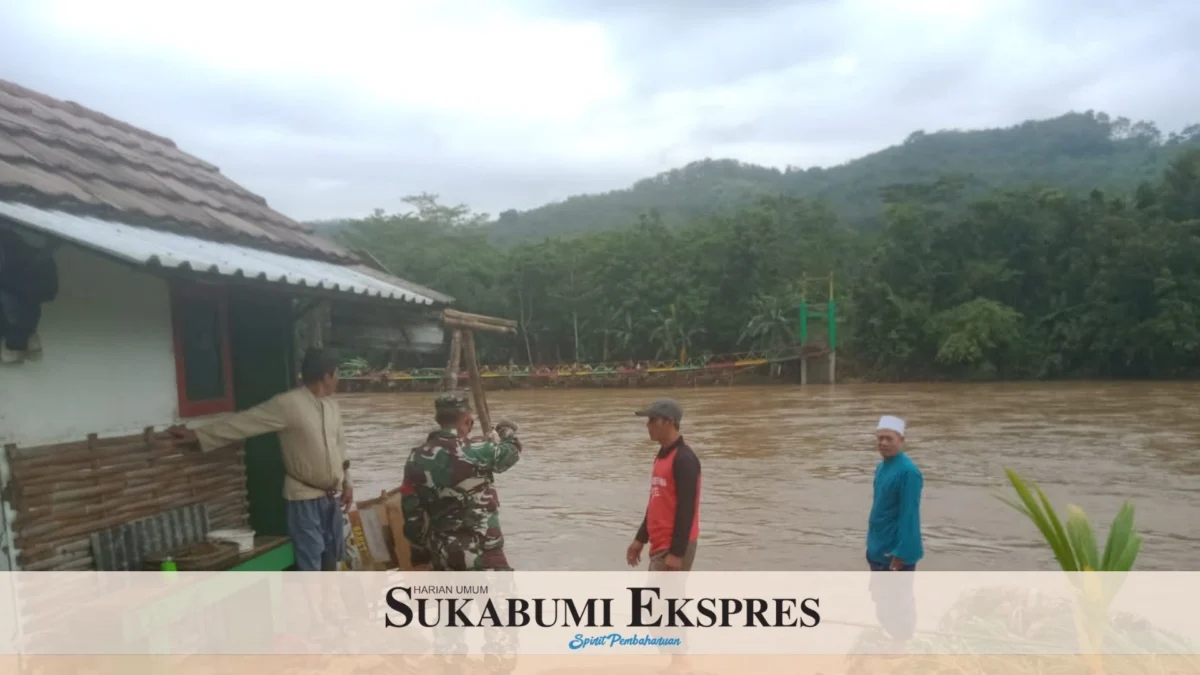Sawah dan Rumah di Simpenan Terendam Luapan Air Cimandiri Sawah dan Rumah di Simpenan Terendam Luapan Air Cimandiri