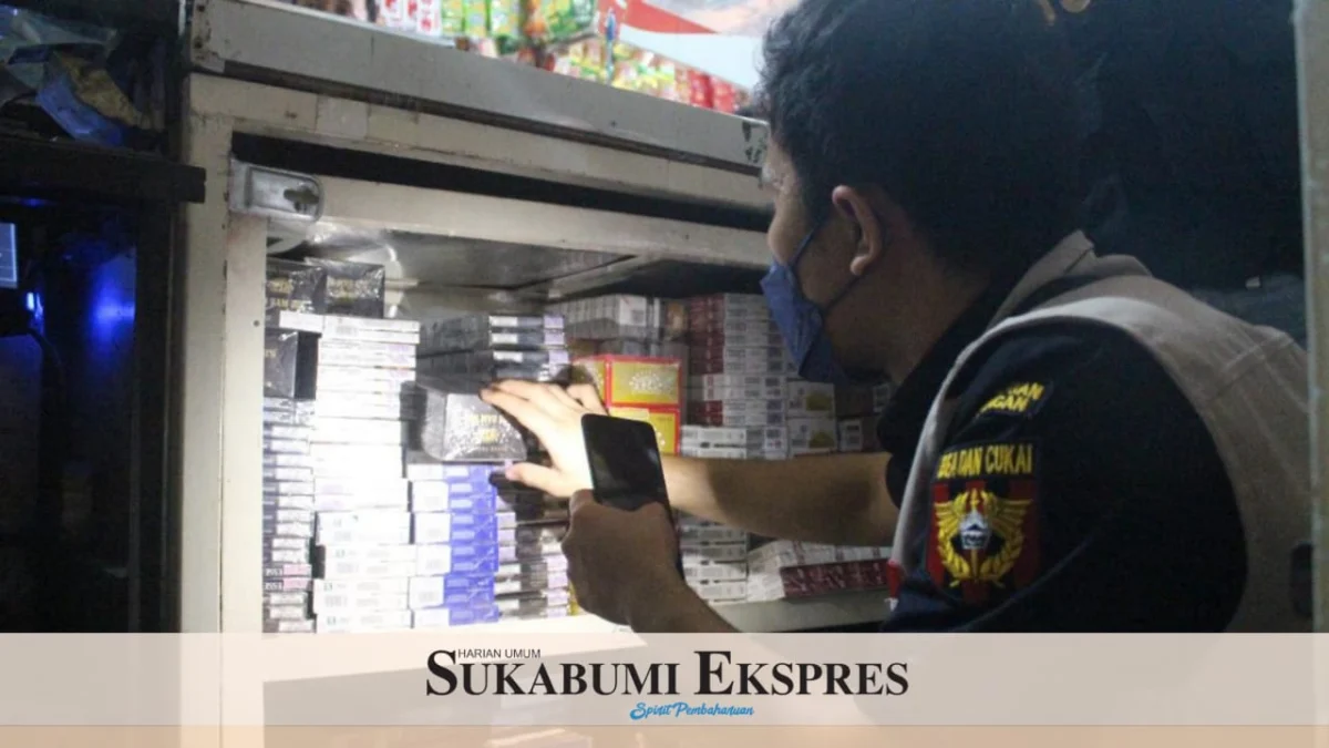 Satpol PP Razia Peredaran Rokok Ilegal di Sukabumi