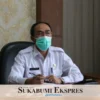 Sekda Kabupaten Sukabumi, Ade Suryaman ketika memberikan keterangan tentang penilaian SPIP
