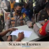 Ratusan Polisi di Palabuhanratu