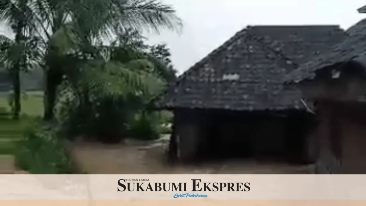 Hektaran Sawah dan Rumah Terendam Luapan Sungai Cikalon