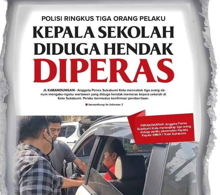 Kepala Sekolah Diduga Hendak Diperas *Polisi Ringkus Tiga Orang Pelaku