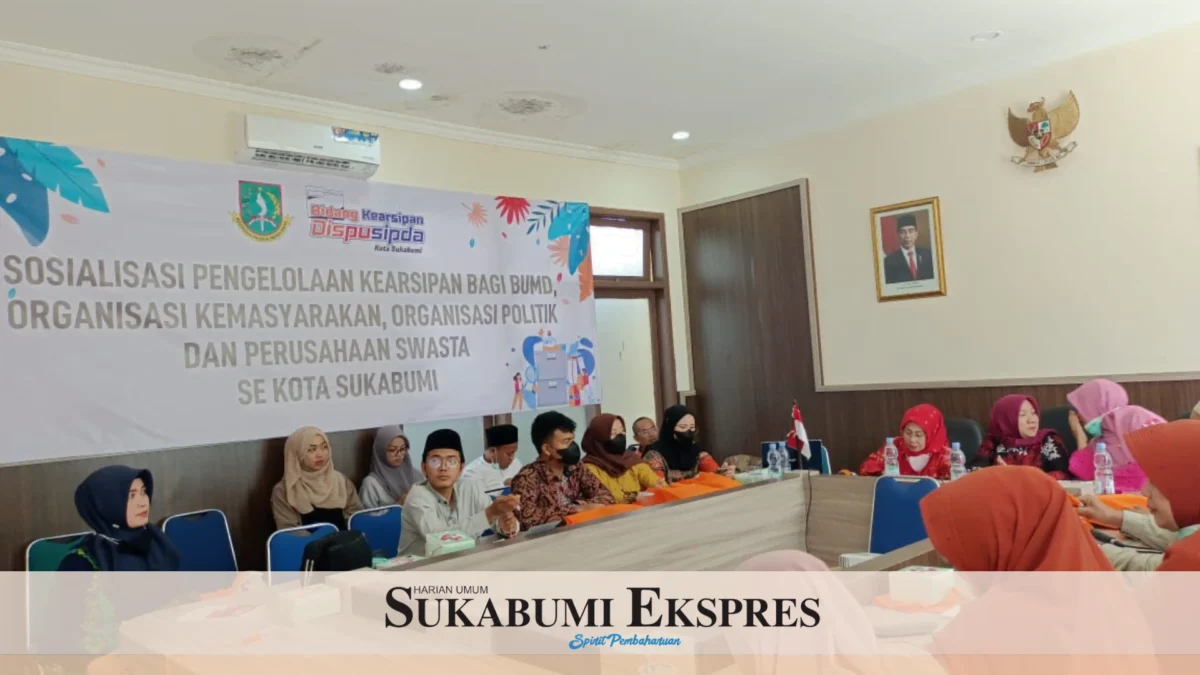 Dispusipda Kota Sukabumi Sosialisasikan Kearsiapan Kepada Ormas dam BUMD