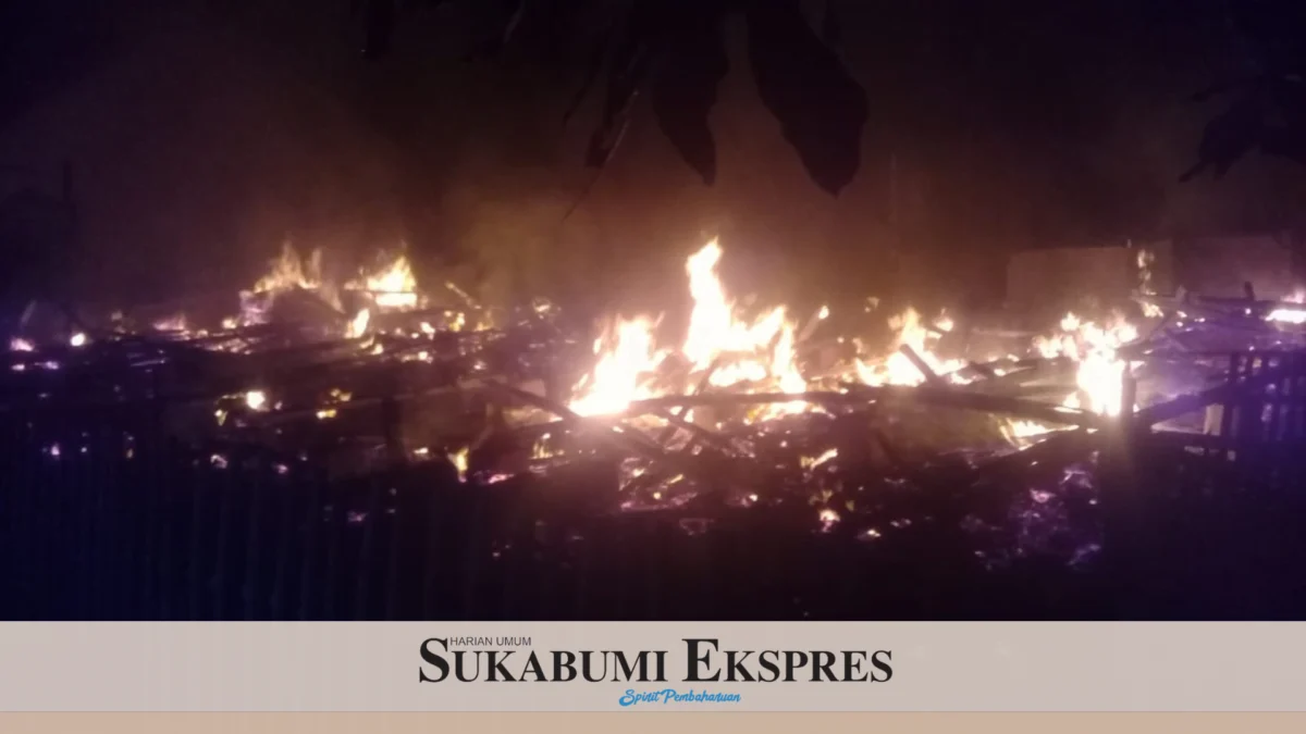 Tiga Rumah di Jampangkulon Ludes Terbakar