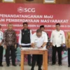 Lima Desa Teken MoU dengan PT. Semen Jawa dan Tambang Semen Sukabumi