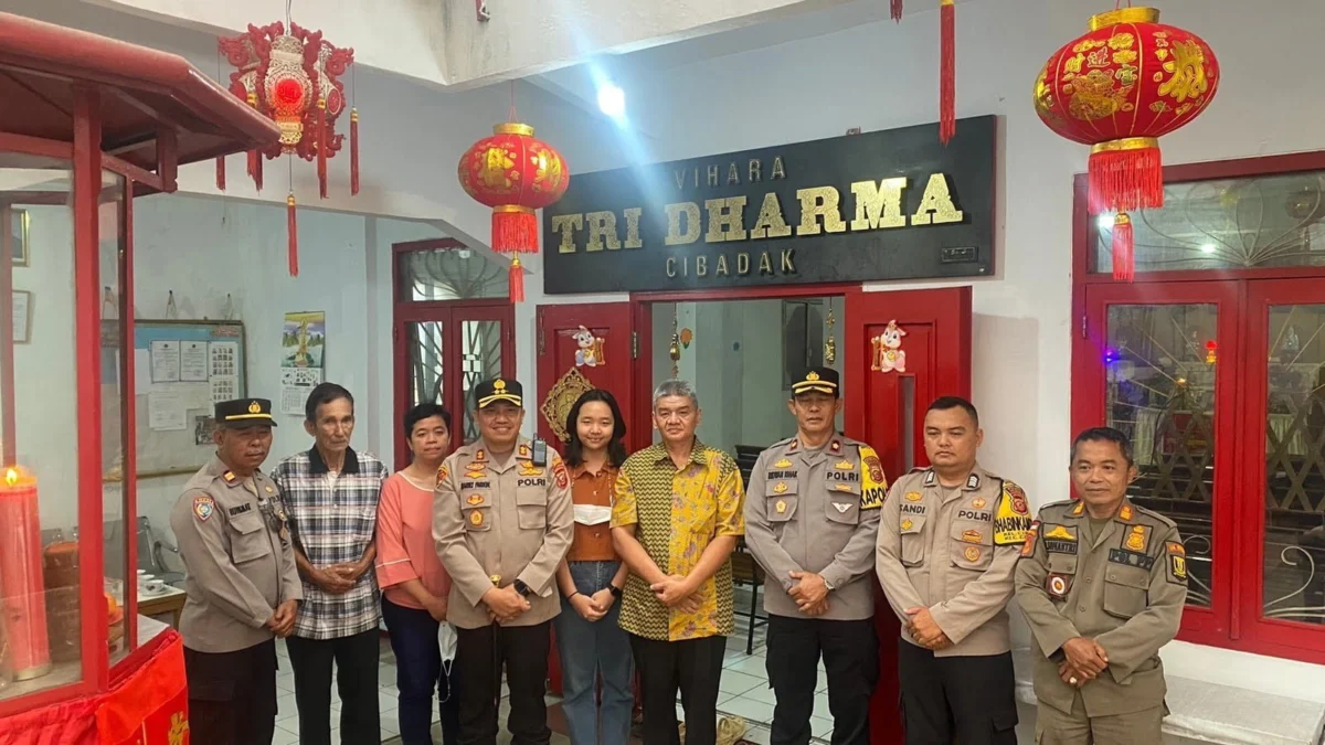 Jamin Imlek 2023 Aman, Kapolres Sukabumi Tinjau Vihara Tri Dharma