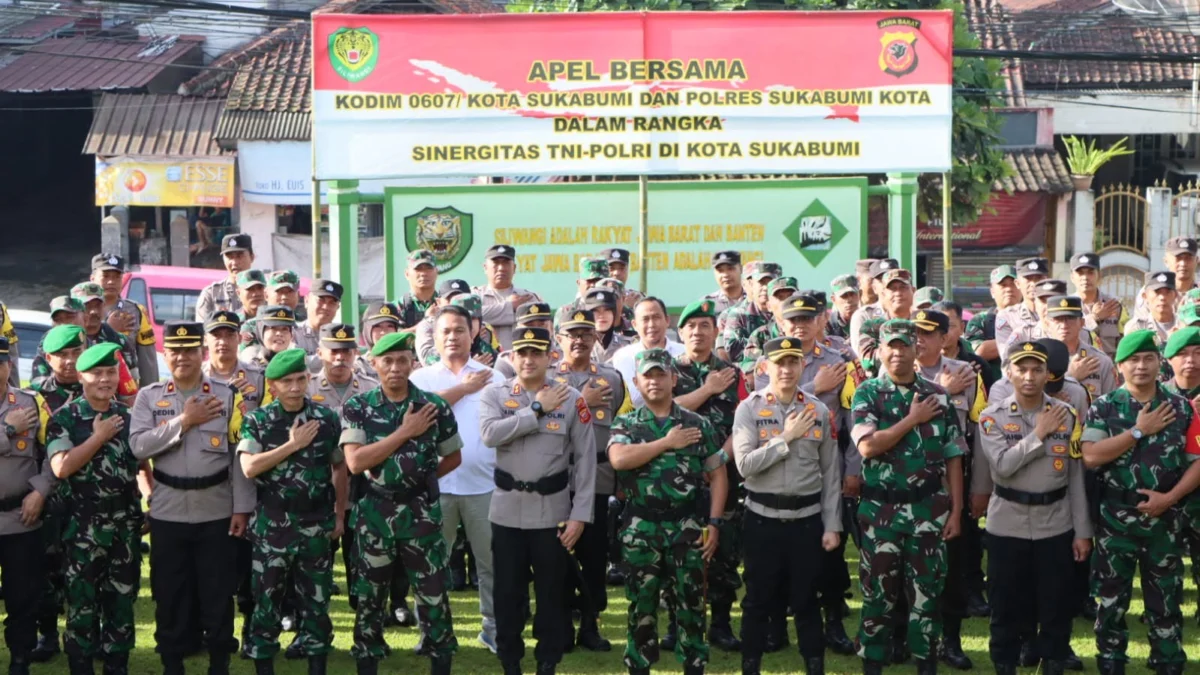 Kuatkan Sinergitas, TNI-Polri Apel Bersama