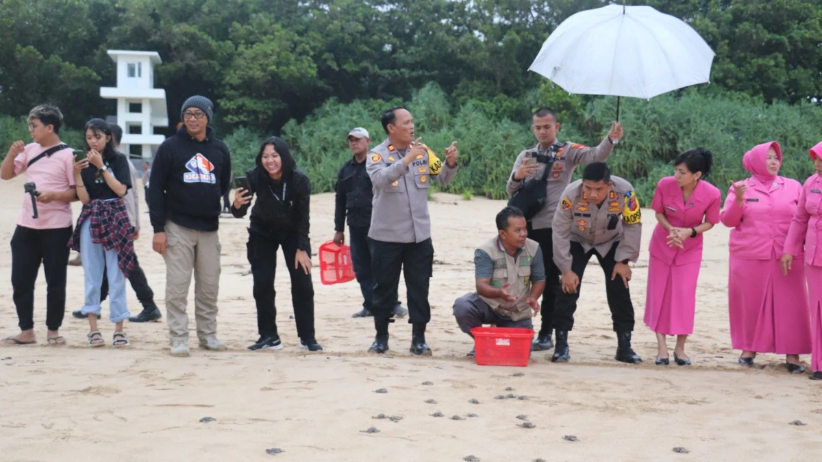 Kapolres Sukabumi Kunjungi Konservasi Penyu