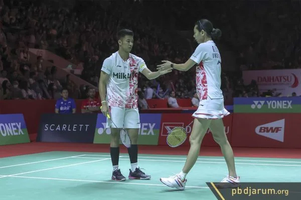 Dejan/Gloria Wakil Indonesia di German Open 2023. Sumber Foto: Situs Resmi PB Djarum