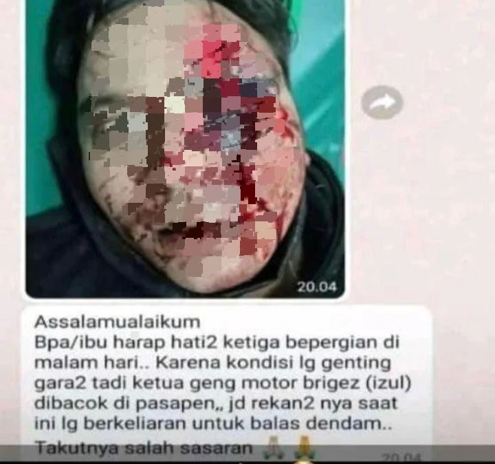 Diduga, Pemuda Asal Cikembar Jadi Korban Pembacokan Geng Motor