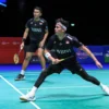 Fajar/Rian saat di Babak Perempat Final All England 2023