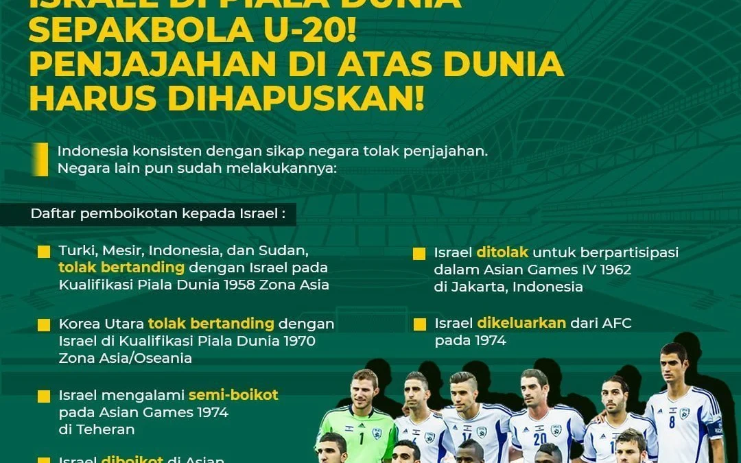 PKS tolak kedatangan Timnas Israel U-20