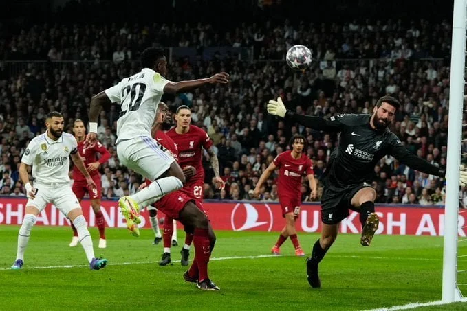 Pertandingan UCL 2022/2023 antara Liverpool vs Real Madrid