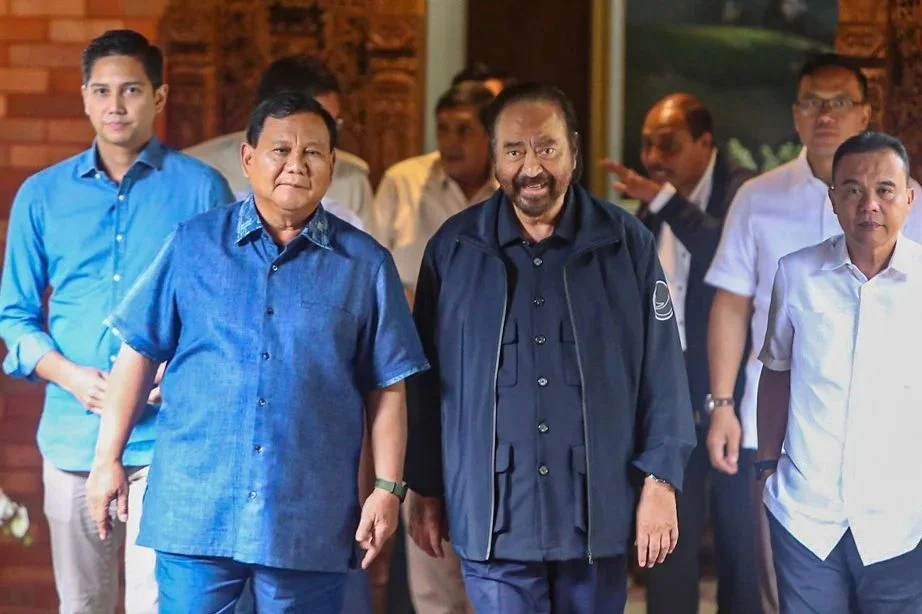 Surya Paloh Respon Baik Momen Jokowi Bersama Prabowo dan Ganjar